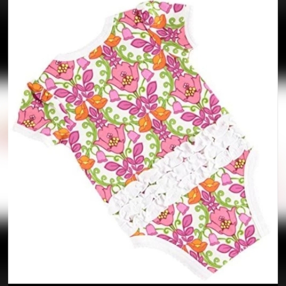 Vera Bradley Lilli Bell Ruffle Bodysuit 3-6 Months NEW In Box - Picture 2 of 7
